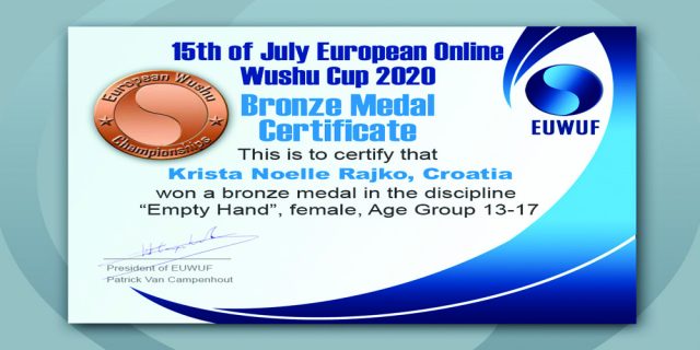 EUROPEAN  WUSHU  CUP  2020.
